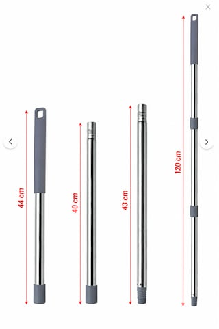 Temizlik Mop Seti - Yuvarlak Mop Ve Su Kovası Sıkma Hazneli 12 Lt Ve Saplı Havlu Mop Seti-gri Kova