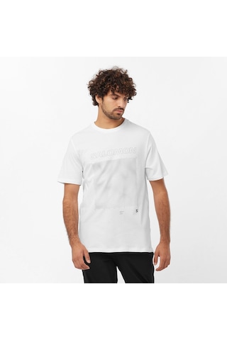 Salomon Graphıc Ss Tee M Whıte// T-shırt Lc2246900 001