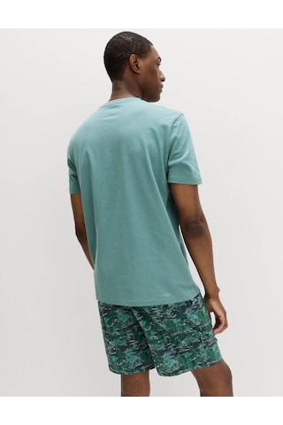 Marks & Spencer Desenli Pijama Takımı T07000100 Mavi