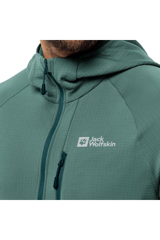 Jack Wolfskin Kolbenberg Hooded Fz Erkek Polar Ceket 4156 Çok Renkli