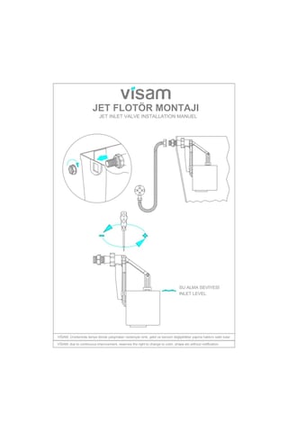 Visam 3/8 Jet Flatör 652.001 Beyaz - Mavi