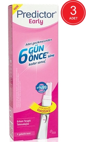 Predictor Early Erken Gebelik Testi 1 Test x 3 Paket