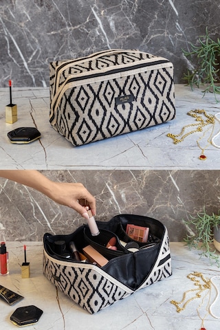 Bohe Seyahat Tipi Düzenleyici Makyaj Çantası