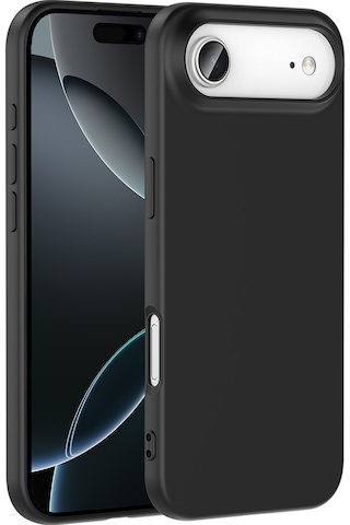 Techaks Apple Uyumlu iPhone 17 Air Kılıf Zore Mara Lansman Kapak - Siyah Siyah