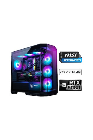 Xaser Velox X680 R7-9800X3D 64 GB 2 TB M.2 NVMe SSD 16 GB RTX5080 Free Dos Masaüstü Oyuncu Bilgisayarı