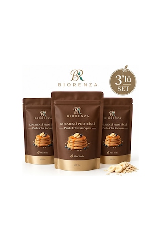 Biorenza Kolajenli Proteinli Pankek Toz Karışımı 3 Lu Paket 3 100 G