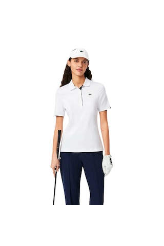 Lacoste Women's Sport Super Dry Golf Polo Shirt Beyaz