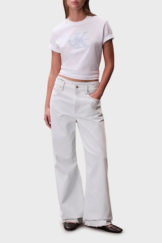Calvin Klein Bayan T Shirt Lv047f829g Yaf Beyaz BEYAZ