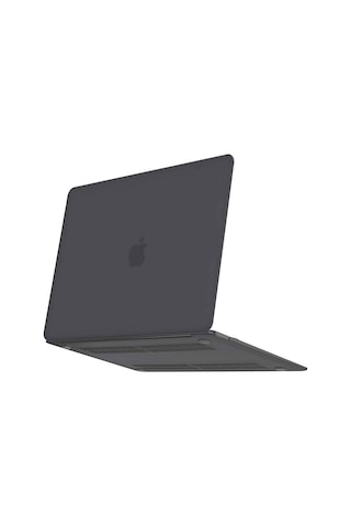 Apple Macbook Uyumlu Pro 14.2 2021 Apple Macbook Uyumlu Buzlu Kapak - Füme Evimdeyokyok