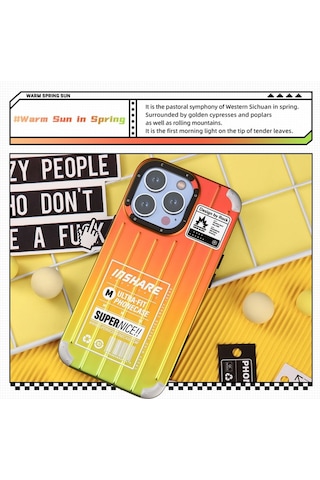 Rock Apple Uyumlu iPhone 14 Pro Max Kılıf Dream Color Serisi - Warm Sun Warm Sun