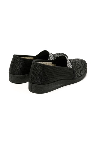 Sandalet Kadın 7827 Green Life Stretch Women's Footwear Black Siyah