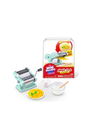 Mini Brands Magic Cook Kitchen Makarna Makinesi Mini Mutfak Seti Çalışan Minyatür Oyuncak 3+