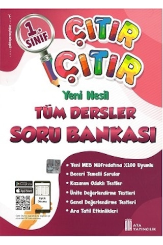 Ata 1.sınıf 2.dönem Yeni Nesil Sorularla Çıtır Çıtır Soru Bankası + 20 Li Okuma Hikaye Seti