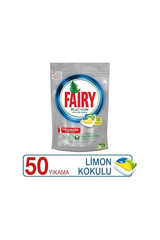 Fairy Platinum Limon 50 Adet Bulaşık Makinesi Kapsülü