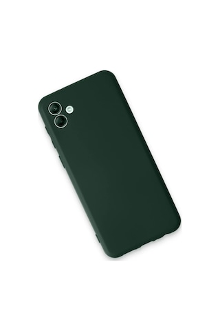 Newface Samsung Galaxy Uyumlu A04e Kılıf First Silikon - Glblseme - 71 Koyu Yeşil