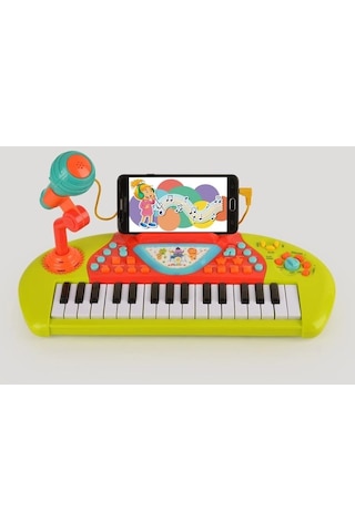 Karaoke Özellikli Müzikli Işıklı Mp3 Girişli Ve Mikrofonlu Çok Fonksiyonlu Piyano-lc-30972