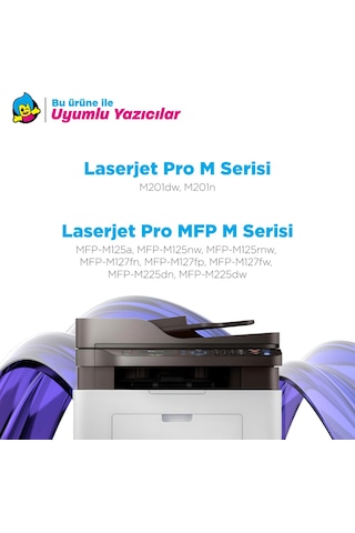 Hp 83a / Cf283a Uyumlu Toner 4'lü Paket / M201 / M125 / M225 / M127