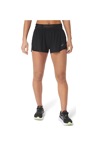 Asics METARUN SPLIT SHORT Siyah Women Şort 2012C858-001 Siyah