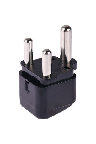Taşınabilir Evrensel Soket Büyük Güney Afrika Fiş Güç Adaptörü Seyahat Şarj Cihazı Siyah