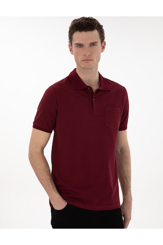 Pierre Cardin Erkek Bordo Tişört Basic 50306552-vr014 Bordo