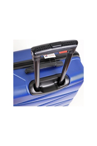 Yefa Dayanıklı Unisex 4 Tekerlekli Plastik Kabin Boy Valiz Siyah