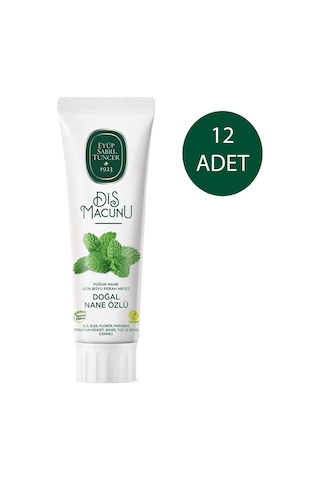 Eyüp Sabri Tuncer Doğal Nane Özlü Diş Macunu 12 x 90 ML