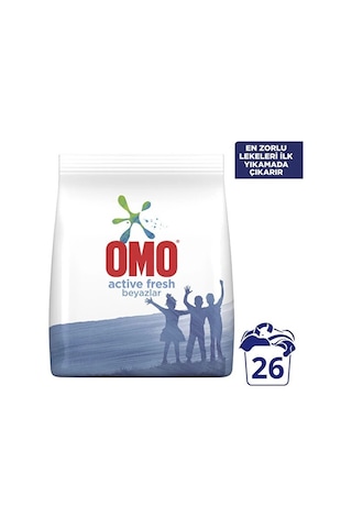 Omo Active Fresh Deterjan Beyazlar 4 KG + Renkliler 4 KG