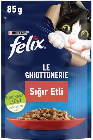 Felıx Sığır Etli 85 Gr. X 26 Adet Yaş Kedi Maması