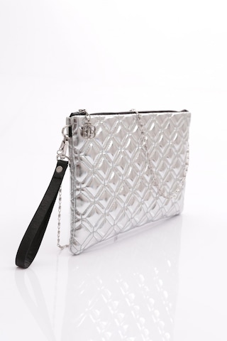 Dgn 4004 Kadin Baklava Dilimi Desenli Portföy Çanta 4004-2337-R13929 Gümüş