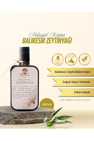 Nima Gurme Sızma Naturel Balıkesir Zeytinyağı 500 ML