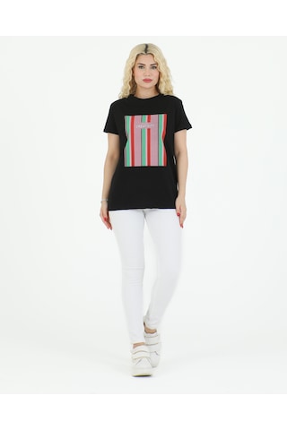Sortie Collection Creativity Baskılı Tshirt Siyah