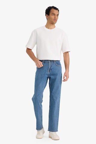 Defacto Diago Comfort Fit Rahat Kalıp Yüksek Bel Geniş Paça Jean Pantolon D9839AX25SP Mavi