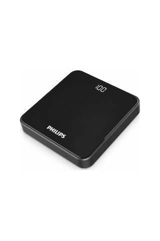 Philips Dlp7717nb/00 10000mah Powerbank 2 Usb Çıkışlı Lcd Göstergeli Taşınabilir Şarj Cihazı Siyah