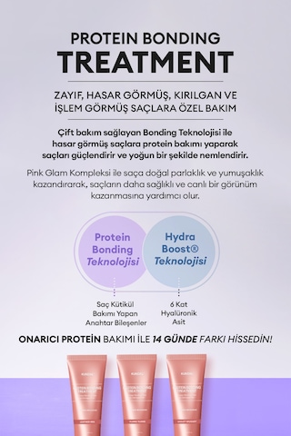 Yoğun Onarıcı Ve Isı Koruyucu Bakım Kremi Kundal Protein Bonding Treatment 250ml Violet Muguet