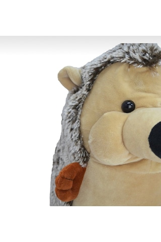 Sevimli Kirpi Peluş Oyuncak Hediyelik Uyku Arkadaşı 30 Cm Krem
