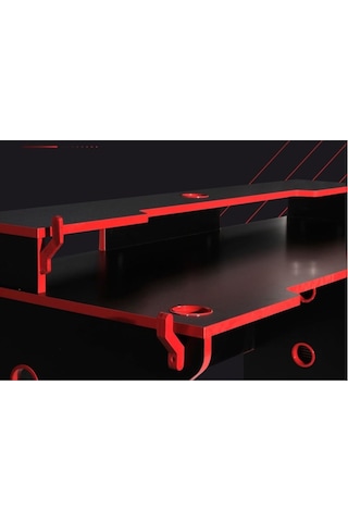 Nesseshop Atlantix E-Spor Oyuncu Masası Dekoratif Ve Kullanışlı Siyah
