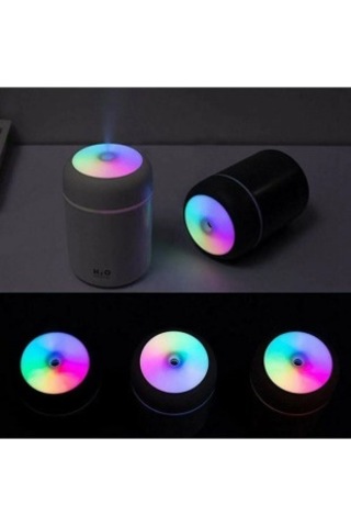 H2O Humidifier Hava Nemlendirici Oda Araç Aroma Difüzörü Işıklı Buhar Makinesi