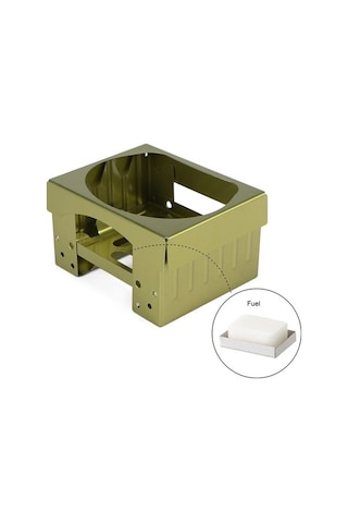 Dancemonkey Taşınabilir Kamp Ocaklığı - Katlanır Katı Alkol Ocağı - Renkli Kamp Sobası Çok Renkli