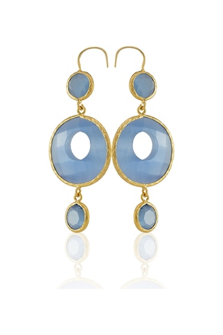 Kadir Jewellery 22 Ayar Altın Kaplama Kadın Sallantılı Küpe -el İşçiliği Ve Hipoalerjenik Küpe Buz Mavisi 48460774 Kadir Jewellery 22 Ayar Altın Kaplama Kadın Sallantılı Küpe -el İşçiliği Ve Hipoalerjenik Küpe Buz Mavisi 48460774