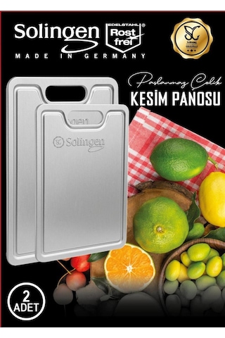 Morponi Paslanmaz Çelik Kesim Panosu/çelik Kesim Levhası/çelik Kesim Tahtası Gri