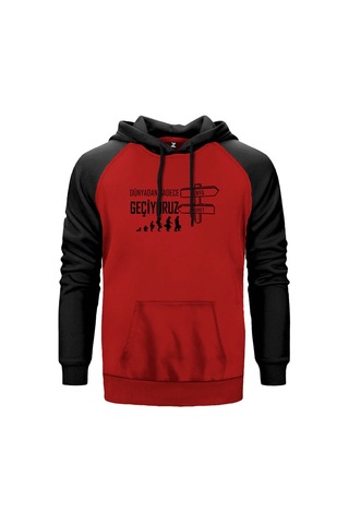 Dünya Ahiret Gri Renk Reglan Kol Sweatshirt