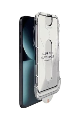 iPhone Uyumlu Proof Dust Tools Tam Ekran Cam Koruyucu, Toz Geçirmez Kolay Uygulama Aparatı İle 1, Şeffaf, iPhone Uyumlu 17 Pro