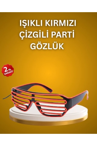 Kutlama Ve Etkinliklere Özel Led Işıklı Gözlük "