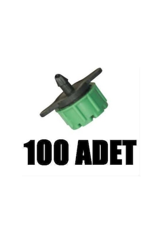 Debi Ayarlı Yeşil Damlatıcı Emitör 100 Adet