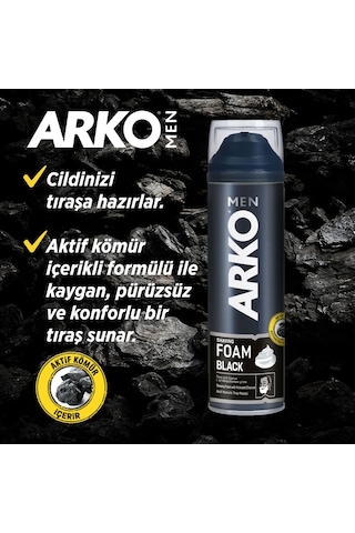 Arko Men Black Tıraş Köpüğü 200 ML