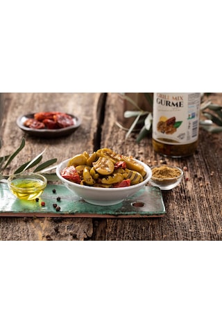 Izgara Mix Zeytin Salatası Cam Kavanoz 530 Gr