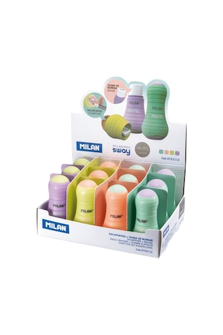 Mılan 4723112 Sway Pastel Rnk Kalemtrş Silgi 12Li