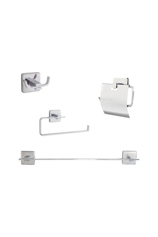 Banora Infinity 4'lü Premium Lux Banyo Seti, Pirinç Paslanmaz, Krom Diğer