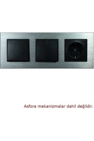 Asfir Schneider Asfora Serisi Alüminyum Gümüş Üçlü Çerçeve Alg203-71 Modeli