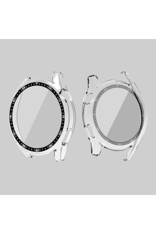 Huawei Gt3 46mm Uyumlu Temperli Cam Entegre Koruma Kasa Kristal Netlik